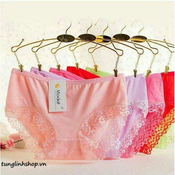 QUẦN LÓT COTTON MỀM VIỀN REN.