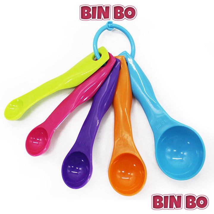Bộ muỗng định lượng 5 cái cân đo thực phẩm - tạp hóa bin bo