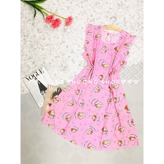 Đầm mặc nhà sát nách suôn Size XL(56-70kg)