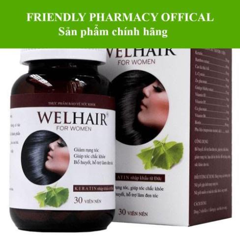 Welhair for Women – Viên uống kích thích mọc tóc (lọ 30 viên)
