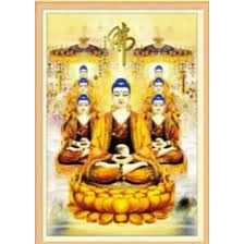 Tranh thêu Thất Phật Dược Sư A1067 - kích thước: 49 * 68cm.
