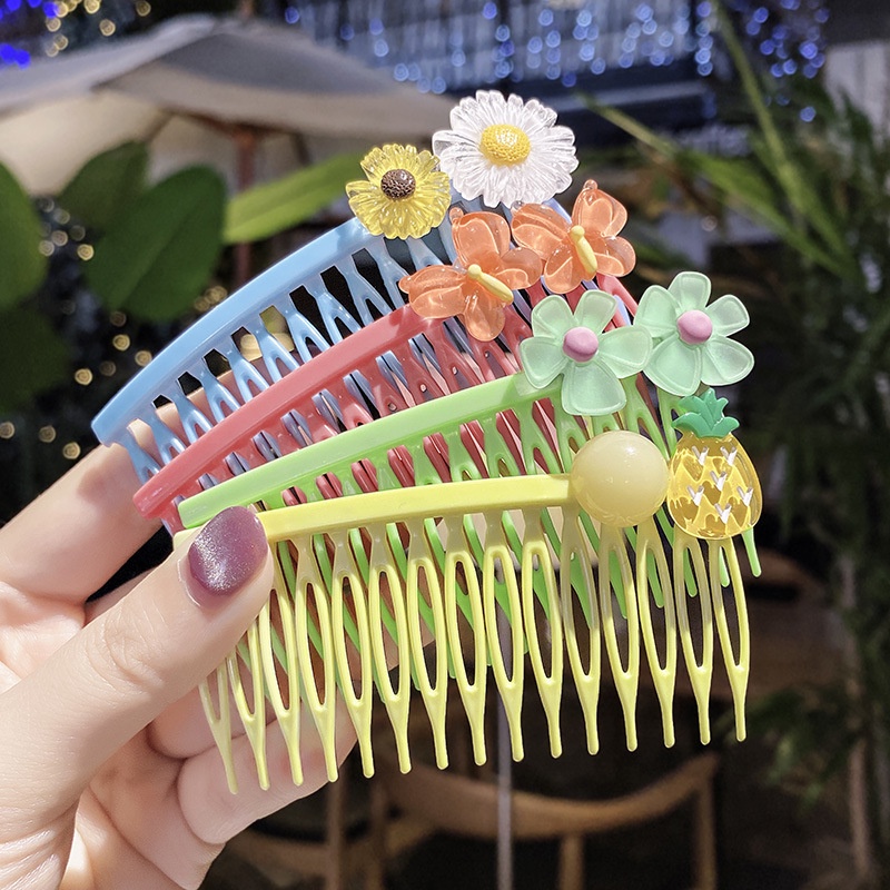 Xước tóc, cài tóc mái màu cute cho bé gái