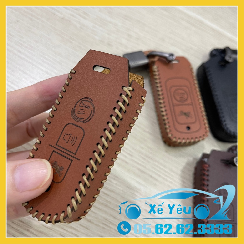 BAO DA chìa khóa Smartkey Honda - kèm móc khóa hợp kim, da bò thật, đẹp và thời trang.