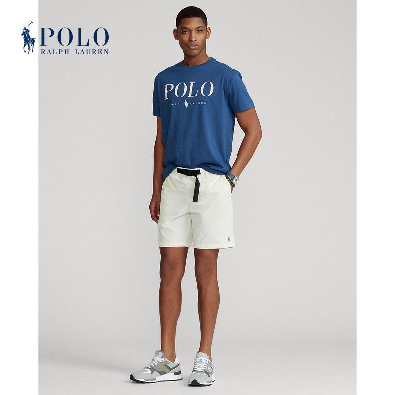Áo thun cotton cổ tròn Ralph Lauren cổ điển cá tính cho unisex