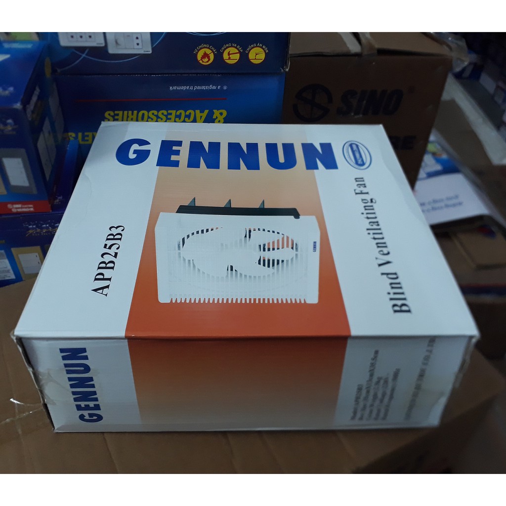 Quạt hút thông gió gắn tường Genun