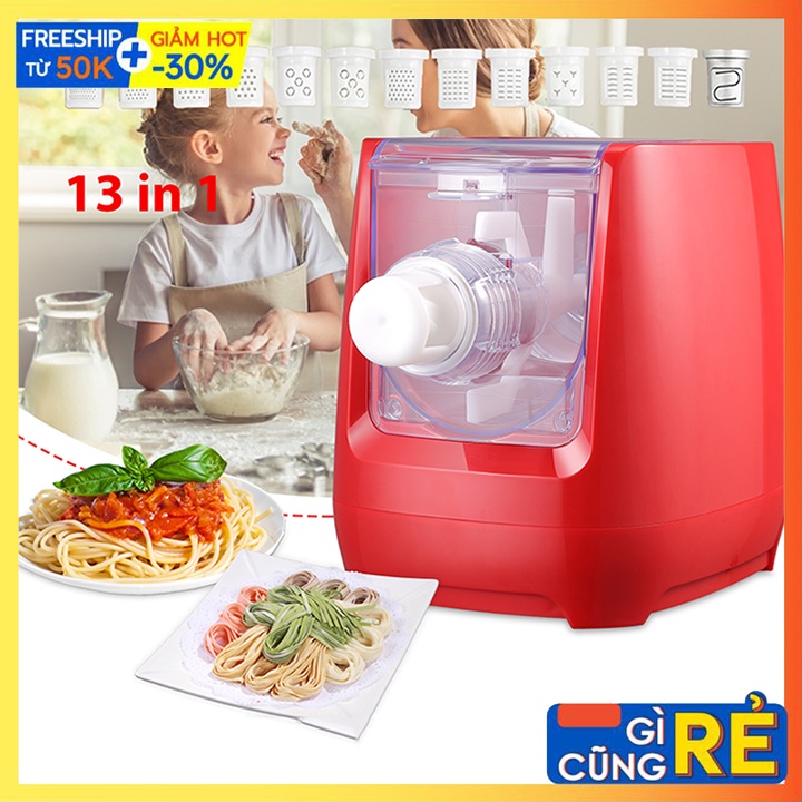 [Hàng có sẵn] MÁY LÀM MỲ BÚN PHỞ TƯƠI TẠI NHÀ VỚI 13 KHUÔN TẶNG KÈM - ỦY QUYỀN SOKANY