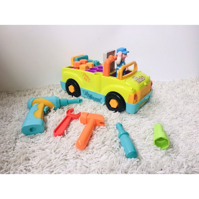 Xe ô tô cơ khí Hola toys.Xe sửa chữa.Đồ chơi thông minh 6109