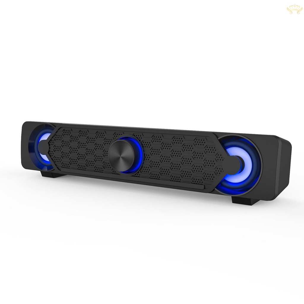 Loa Máy Tính Smalody YXSM9017BL Có Dây USB Âm Thanh Bass Với Đèn LED Xanh Dương Cho PC/Laptop/Máy Tính Bảng MP3 MP4