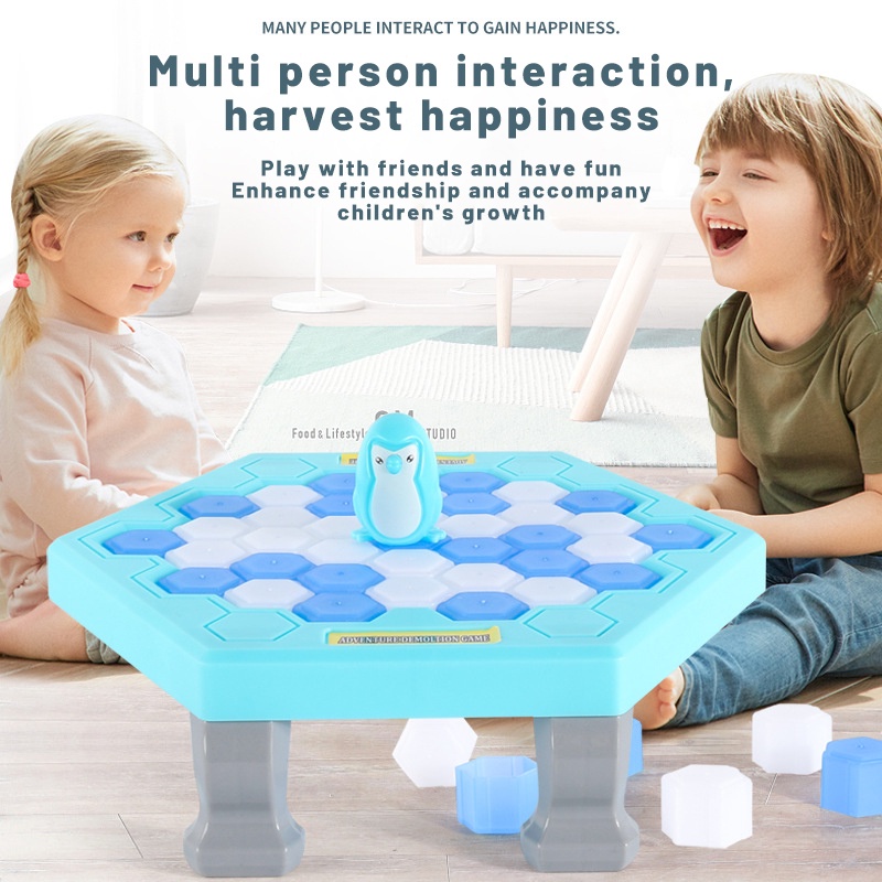 ZHAN QI TOYS Bộ đồ chơi phá băng cứu chim cánh cụt Zhan Qi Toys dành cho gia đình