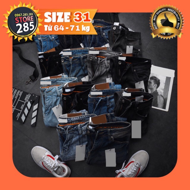 🏆SIZE 31🏆 CAO CẤP 🔥S31L1 Các mẫu Quần jean vnxk chất lượng - co giãn - Slimfit