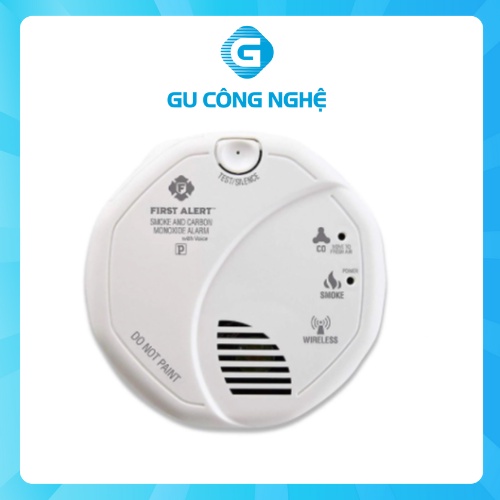 Thiết bị báo khói báo cháy thông minh First Alert, dùng Pin, hỗ trợ SmartThings