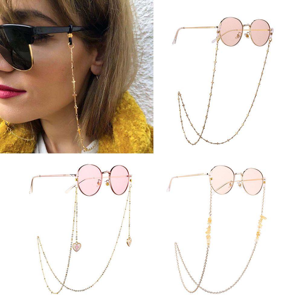 Dây Đeo Kính Mát Chống Trượt Cho Nữ|Dây Giữ Mắt Kính Xỏ Hạt Thời Trang