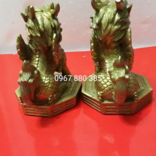 Đôi kỳ lân đế bát quái