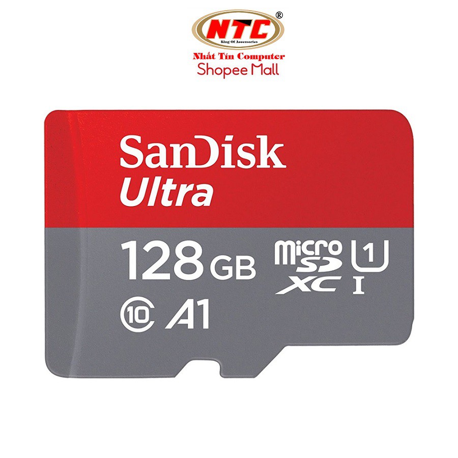 Thẻ nhớ MicroSDXC SanDisk Ultra A1 128GB Class 10 U1 100MB/s - box Anh (Đỏ) | BigBuy360 - bigbuy360.vn