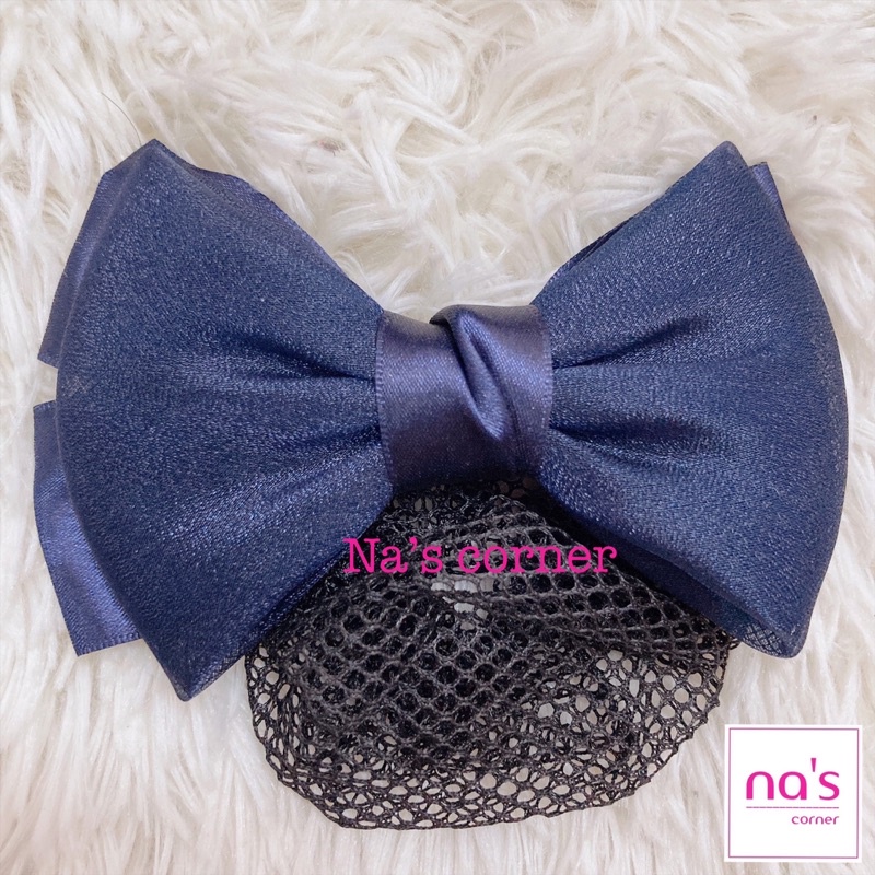 Kẹp lưới bới tóc búi tóc hoạ tiết cao cấp (2)