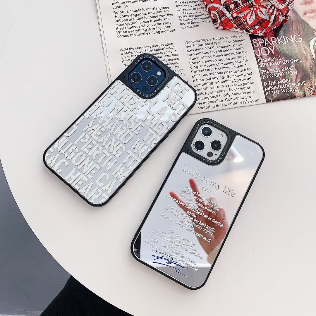 Ốp Lưng Tráng Gương In Chữ Tiếng Anh Thời Trang Cho Iphone 12pro Max 12mini 11pro Max Xs Max Xr Se 2020 7 8 Plus | WebRaoVat - webraovat.net.vn