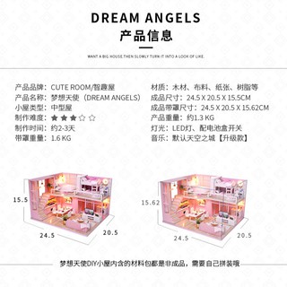 [NHÀ MÔ HÌNH BÚP BÊ DIY] BỘ DREAM ANGELS