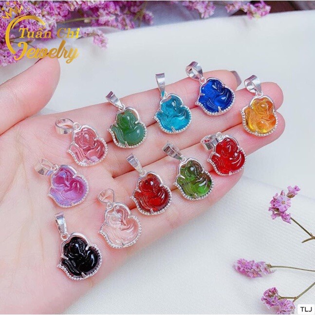 Mặt Vòng Cổ Bạc- Mặt Dây Chuyền Hồ Ly Đá Đủ Màu Kèm Ảnh Thật