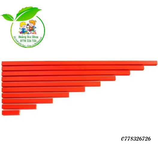 Gậy đỏ loại nhỏ Montessori (Mini Red Rods)