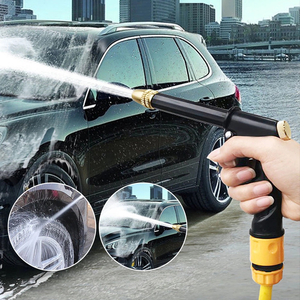 Súng Phun Nước Rửa Xe Hơi/Rửa Xe Áp Suất Cao 20M Bằng Nhôm Có Thể Điều Chỉnh