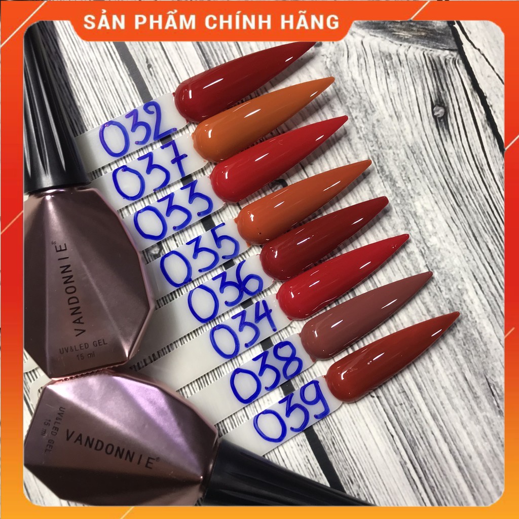 Sơn gel Vandonnie bảng màu 32-39 Thiên Di Nail