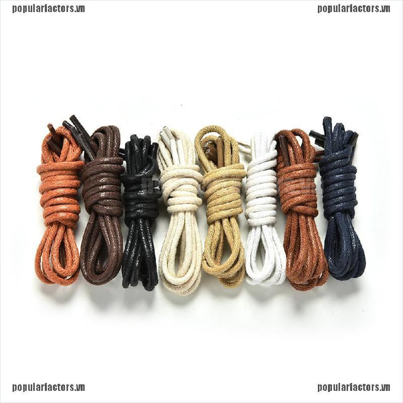 (Phổ Biến) Dây Giày Da Dạng Tròn Nhiều Màu Sáp 27.6 ''