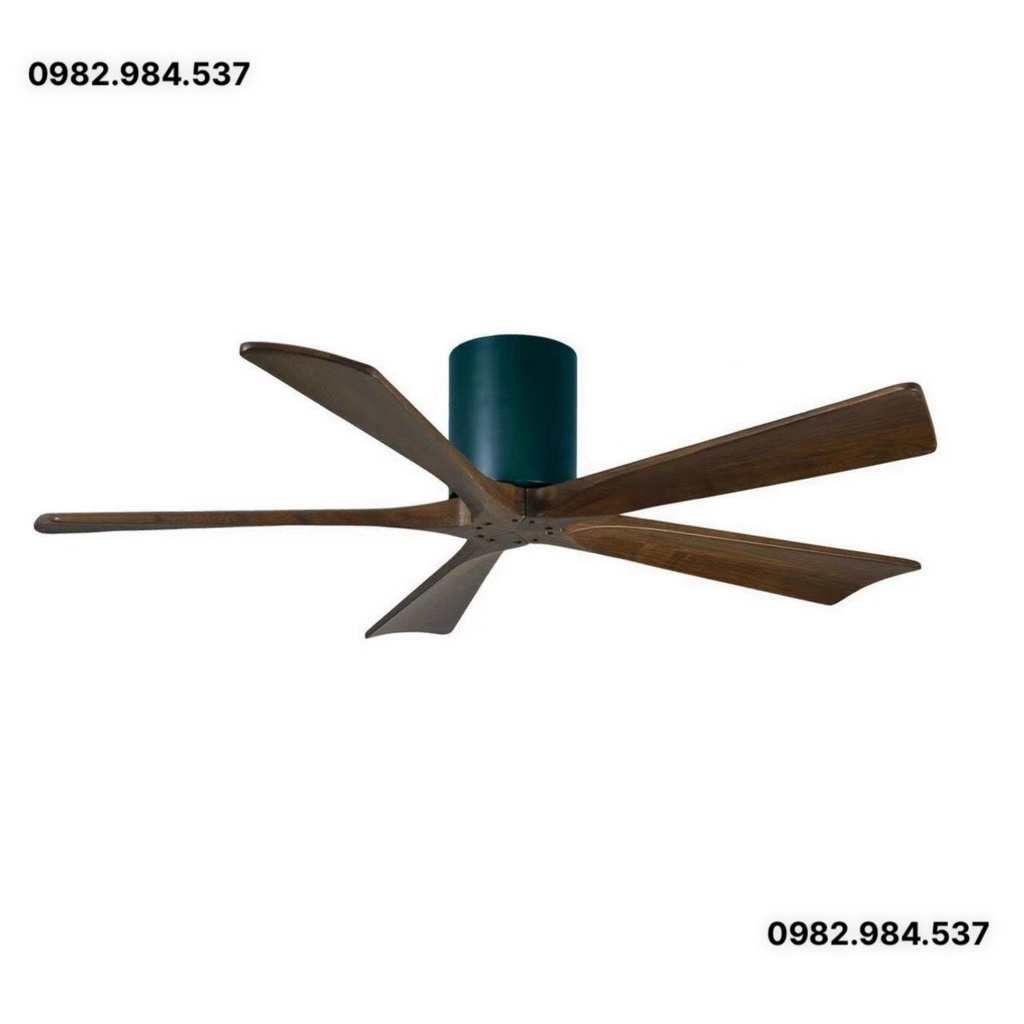 Quạt sát trần-Quạt cho trần siêu thấp,trần thạch cao 5 cánh gỗ cao cấp,động cơ DC lõi đồng 6 tốc độ,đảo chiều