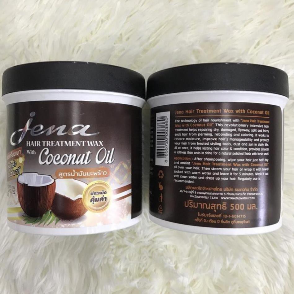 Kem Ủ Tóc Dầu Dừa Jena Coconut Hair Treatment Wax (500ml)