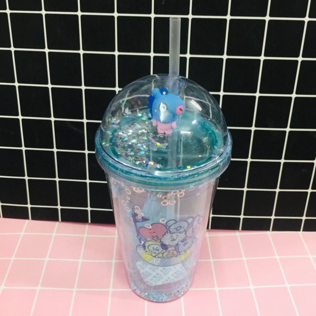Bình nước BTS siêu xinh, bình đựng nước uống BT21