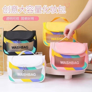 Túi Đựng Mỹ Phẩm Bằng pvc pu Trong Suốt Chống Nước Sức Chứa Lớn Phong Cách Mới