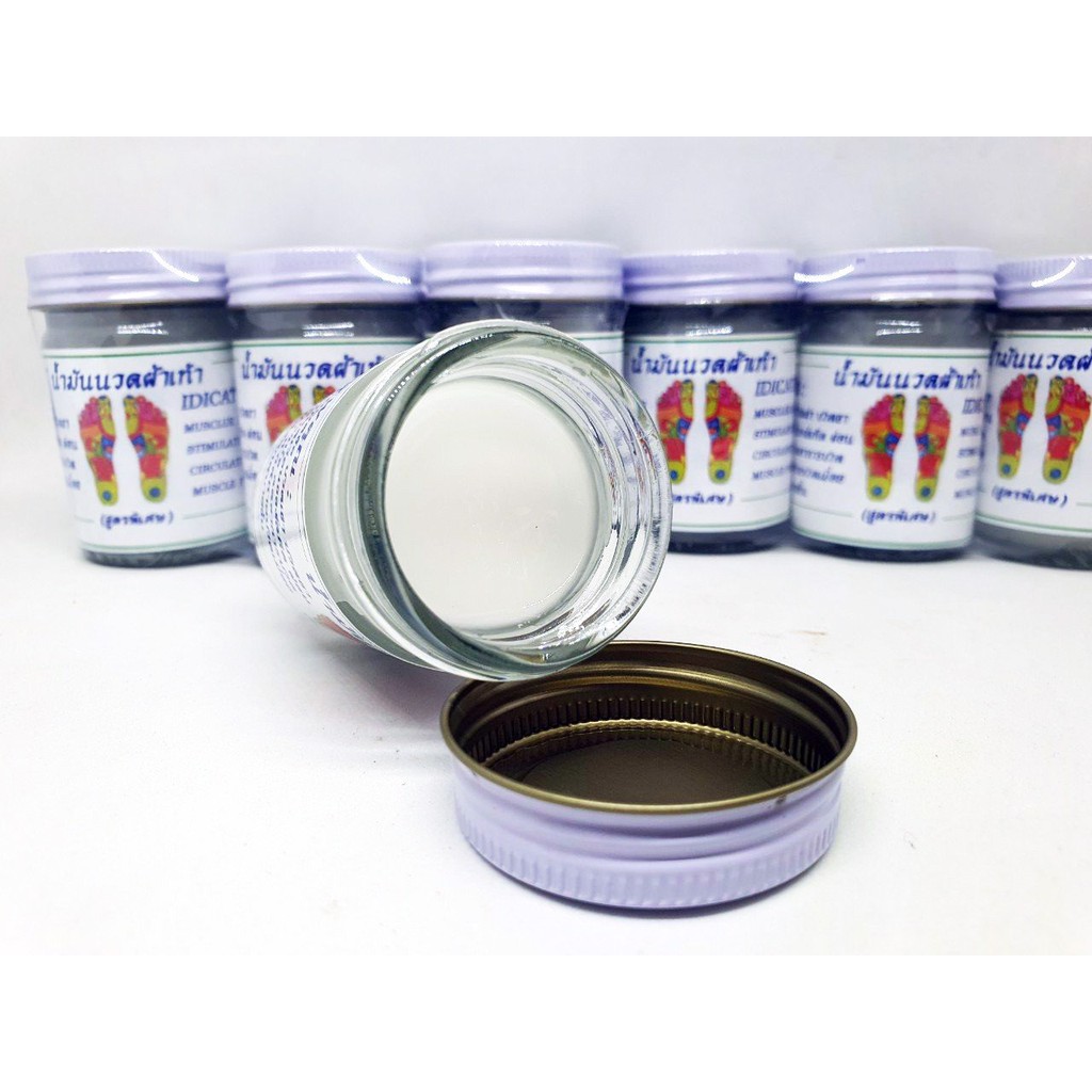 Dầu Cù Là Trắng Xoa Bóp Bấm Huyệt Bàn Chân Thái Lan