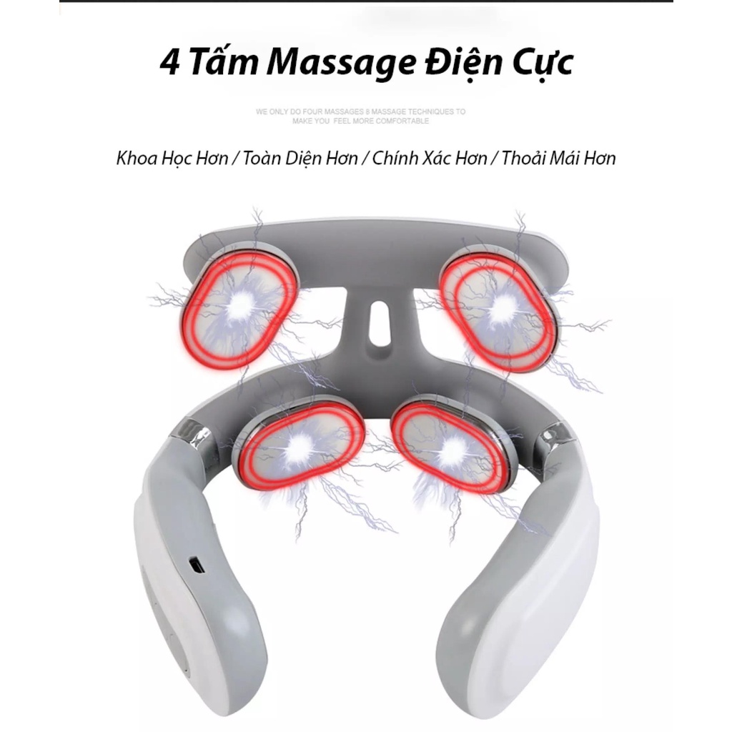 Máy Massage Cổ Vai Gáy 4 Đầu Chuyên Nghiệp Công Nghệ Nhật Bản - Kỹ Thuật Massage Như Bậc Thầy Đông Y