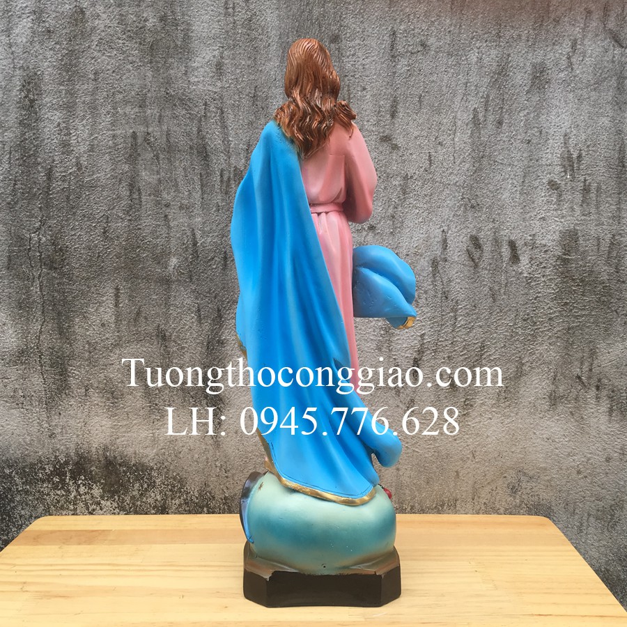 Tượng Đức Mẹ Vô Nhiễm Nguyên Tội 50cm