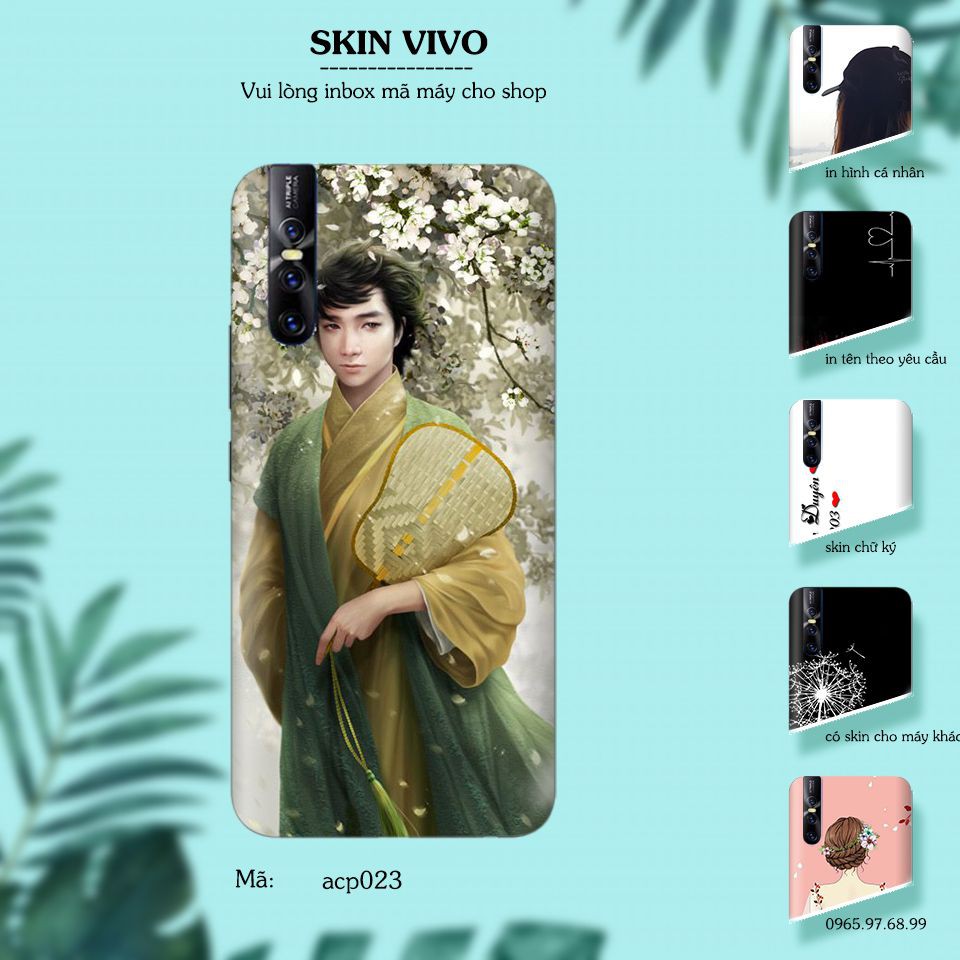 Skin dán cho các dòng điện thoại Vivo V3 - V5 - V7 - V9 - V11 in hình cổ trang cực đẹp