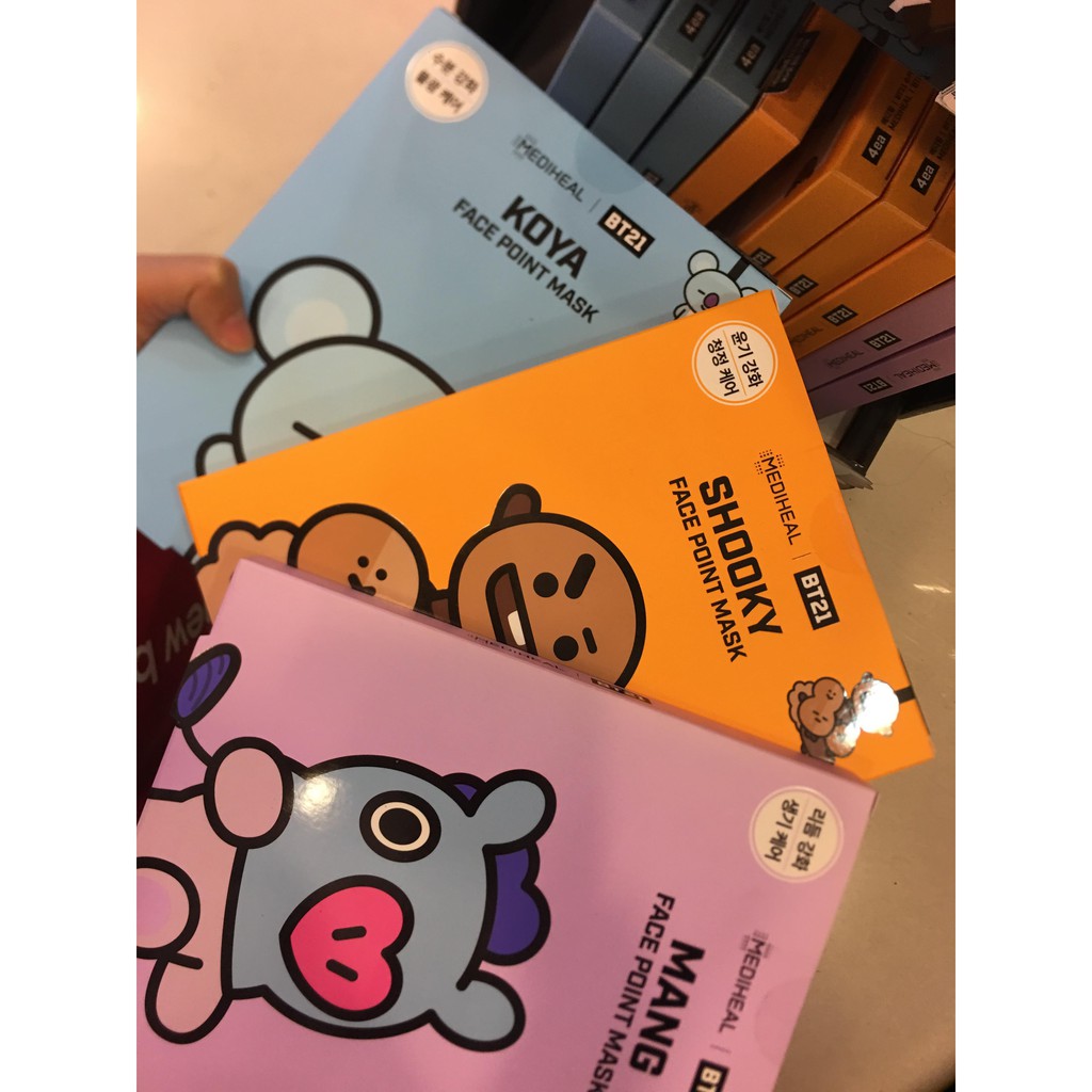 Mặt nạ giấy MEDIHEAL BTS BT21 FACE POINT MASK.