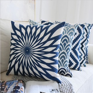 Passion Vỏ Gối Tựa Lưng Sofa Thêu Hoa Châu Âu