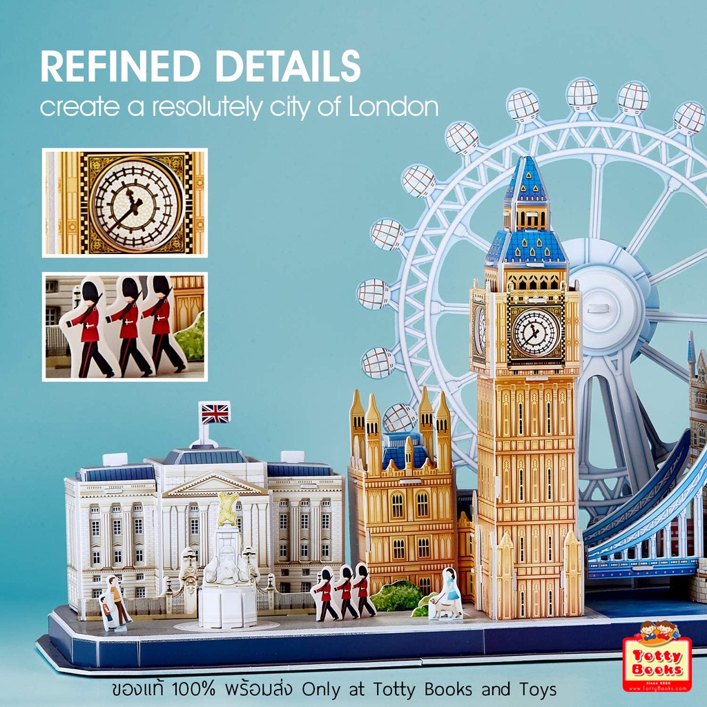 Mô Hình Giấy 3D CubicFun - Led Cityline London City L532h