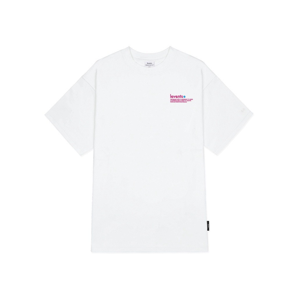 Áo Thun Local Brand Levents Trắng Chữ Đỏ Unisex Nam Nữ