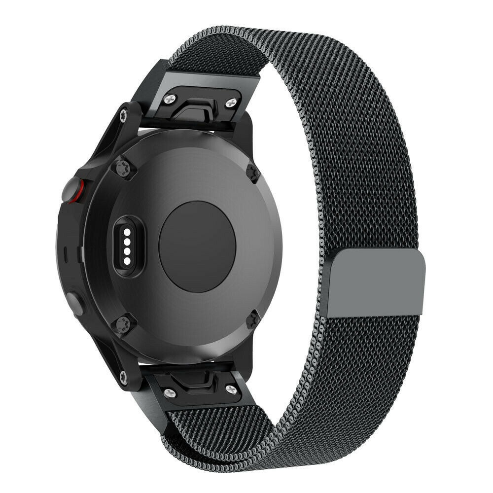 Dây đeo inox 26mm 22mm cho đồng hồ thông minh Garmin Fenix 5 5X Plus 6 6X 6Pro GPS