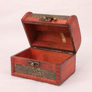 Hộp gỗ cổ trang, hàng thủ công 12*8*8