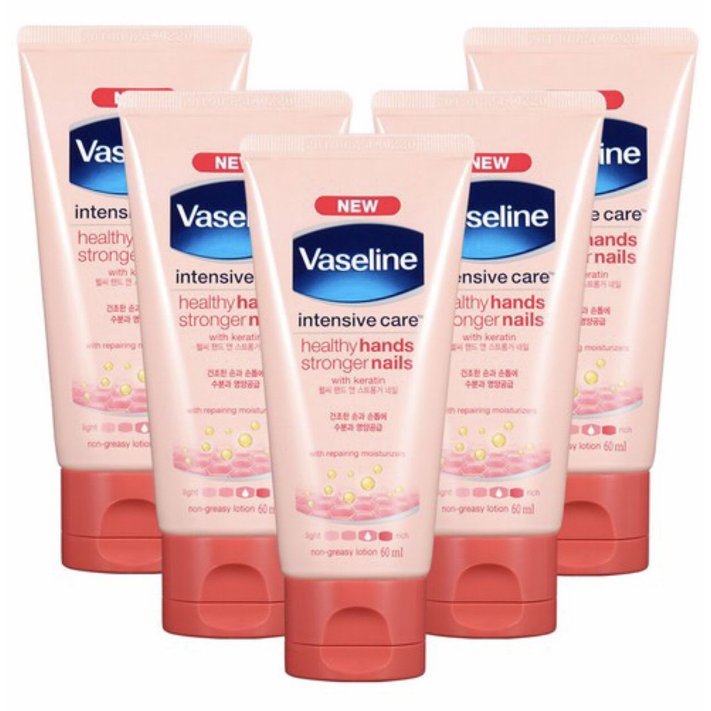 Kem dưỡng da tay và móng Vaseline Intensive Care Hồng chứa Keratin + Vaseline jelly Hàn quốc | BigBuy360 - bigbuy360.vn