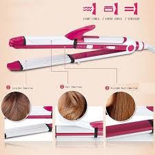 Máy Uốn Duỗi Bấm Gãy Tóc 3 In 1 Cao Cấp Shinon Tiện Lợi Dễ Sử Dụng Tạo Được Nhiều Kiểu Tóc
