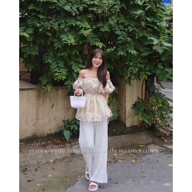 [NEW]ÁO REN TRỄ VAI TAY BỒNG CHIẾT EO “HIRU TOP”SIÊU XINH