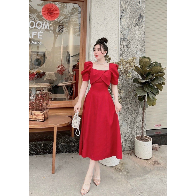 ĐẦM ĐẮP CHÉO NƠ NGỰC TAY PHỒNG BIGSIZE 50.90KG