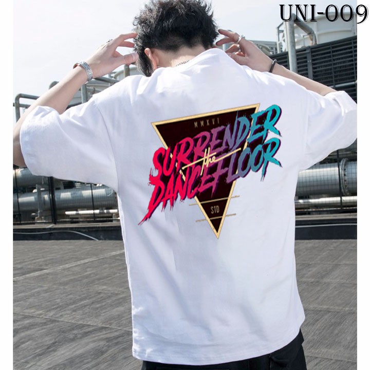 Áo thun unisex oversize tay lỡ DHL thun nam nữ form rộng oversize phong cách ulzzang tee basic | BigBuy360 - bigbuy360.vn