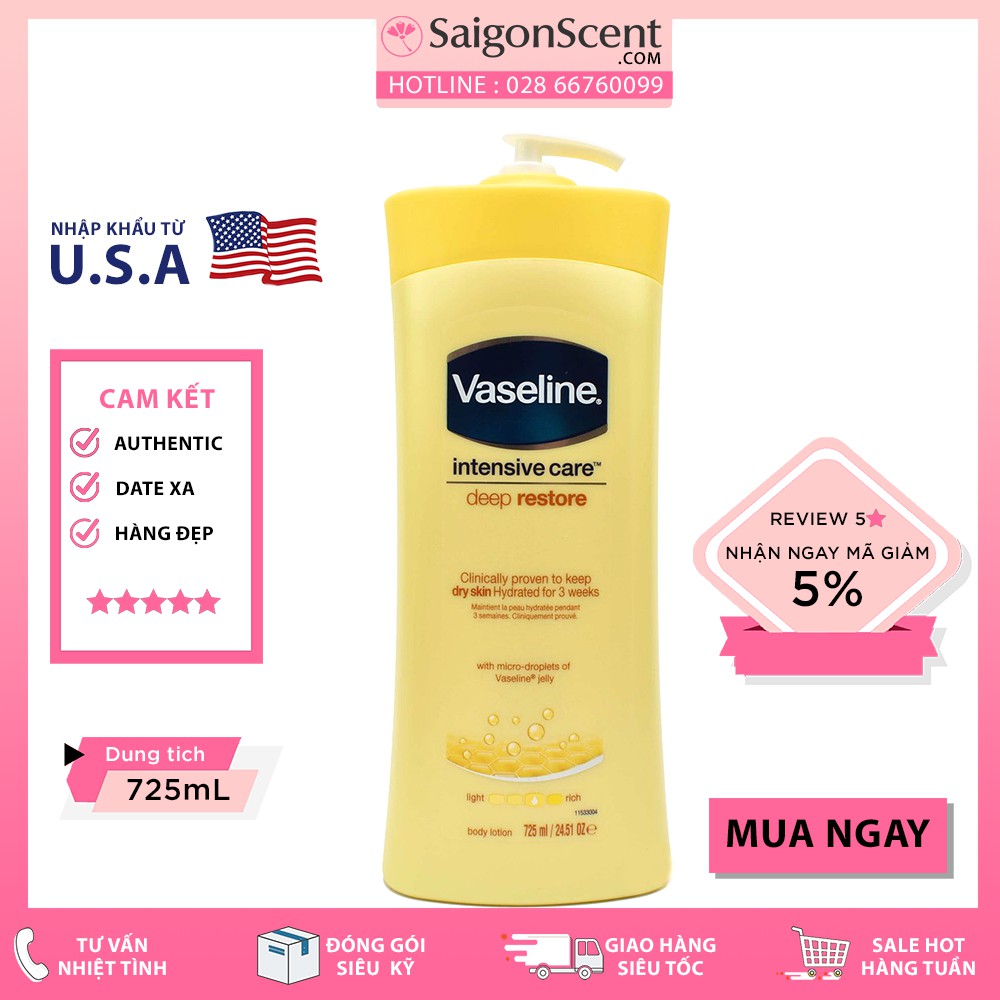 [ Phân Loại ] Sữa dưỡng thể Vaseline