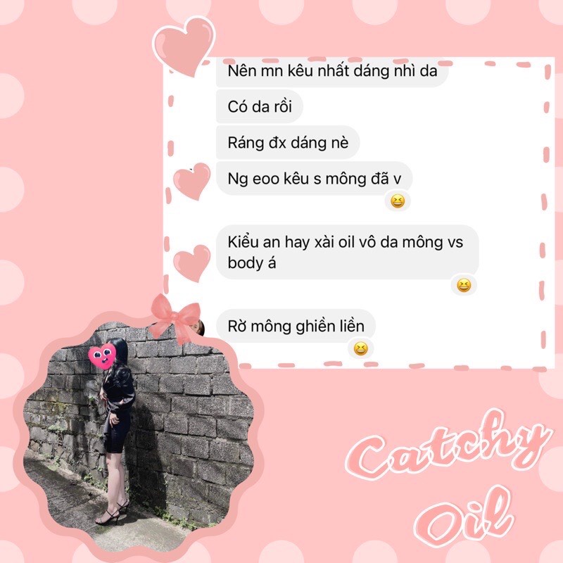 Lọ 10ml dầu dưỡng cơ thể làm sáng da, tẩy tế bào chết Catchy Dermalogy 4%BHA +2%AHA Oil Body Treatment