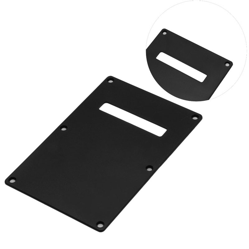 Đĩa Tremolo Đơn Ply Phía Sau Không Cần Vít Cho Đàn Guitar Điện Màu Đen