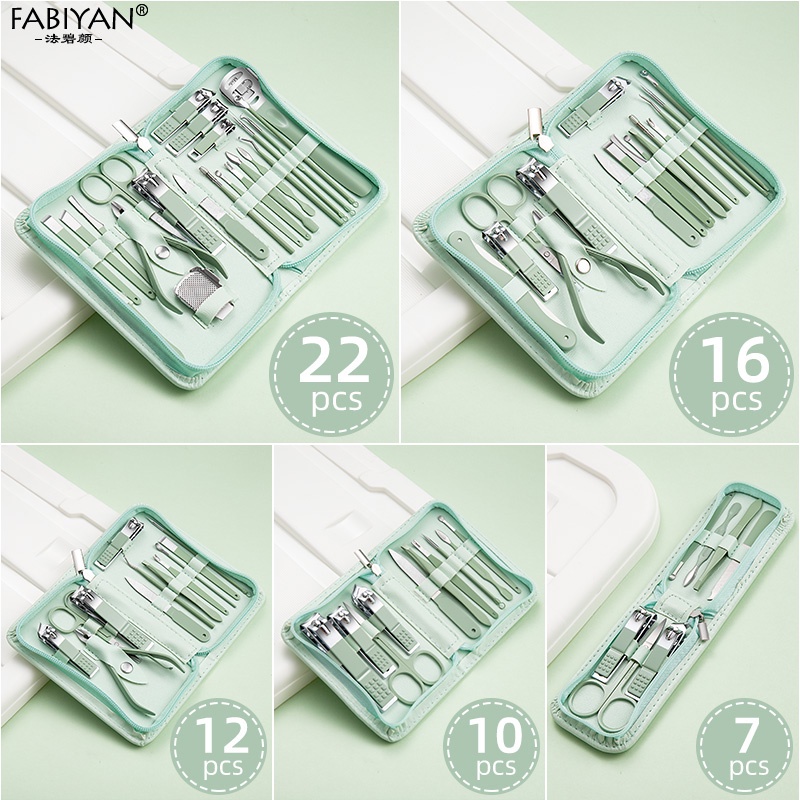 Bộ cắt móng tay  FABIYAN bộ dụng cụ cắt móng tay cao cấp bằng thép không gỉ