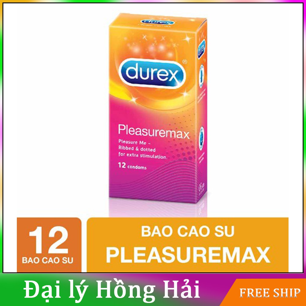Bao cao su Durex Pleasuremax 12 cái